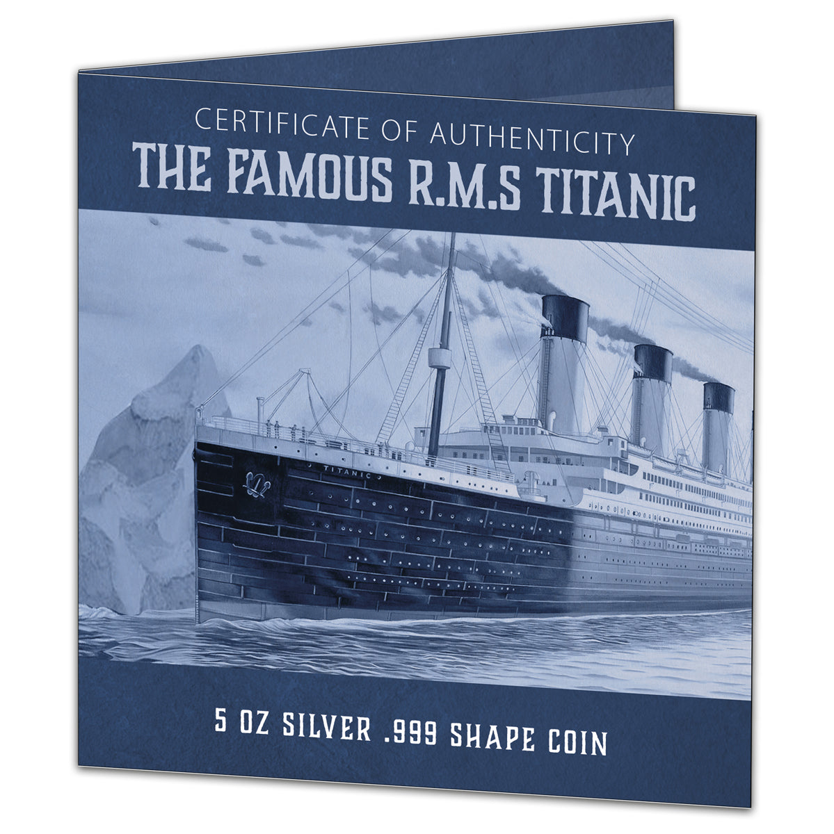 2022 $10 RMS Titanic - Pure Silver Shaped Coin