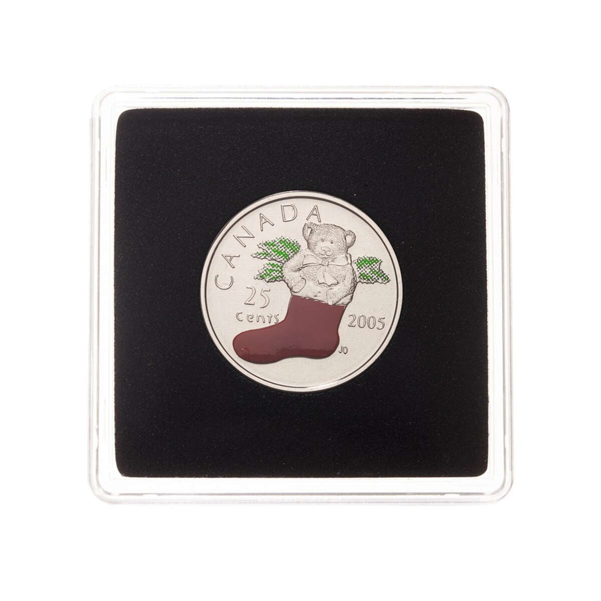 2005 25c Christmas Stocking - Coloured Coin Default Title