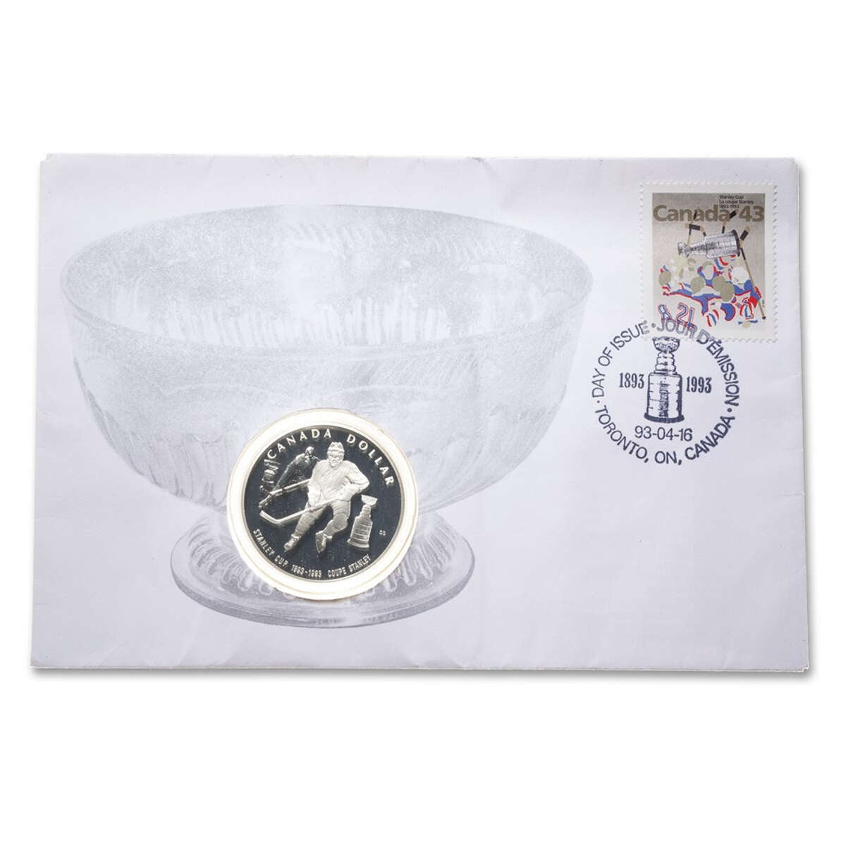 1993 $1 The Stanley Cup (1893-1993), 100th Anniversary - Coin and Day