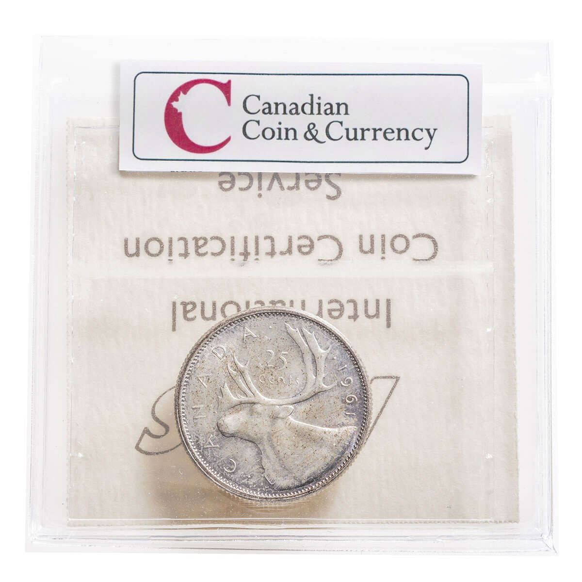 25 cent 1961 ICCS MS-65 Default Title