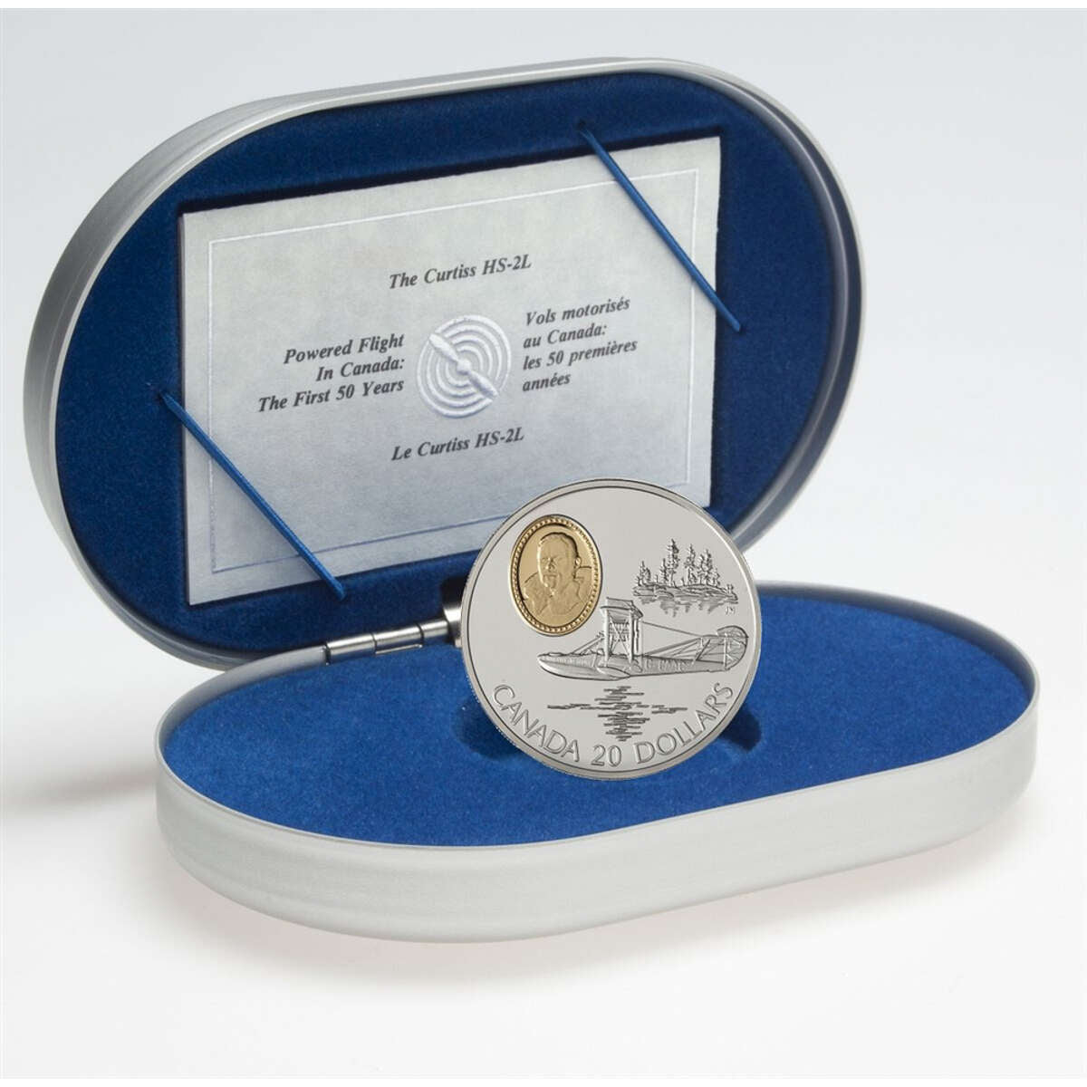 1994 $20 Aviation Series One (9) Curtiss HS-2L - Sterling Silver Coin Default Title