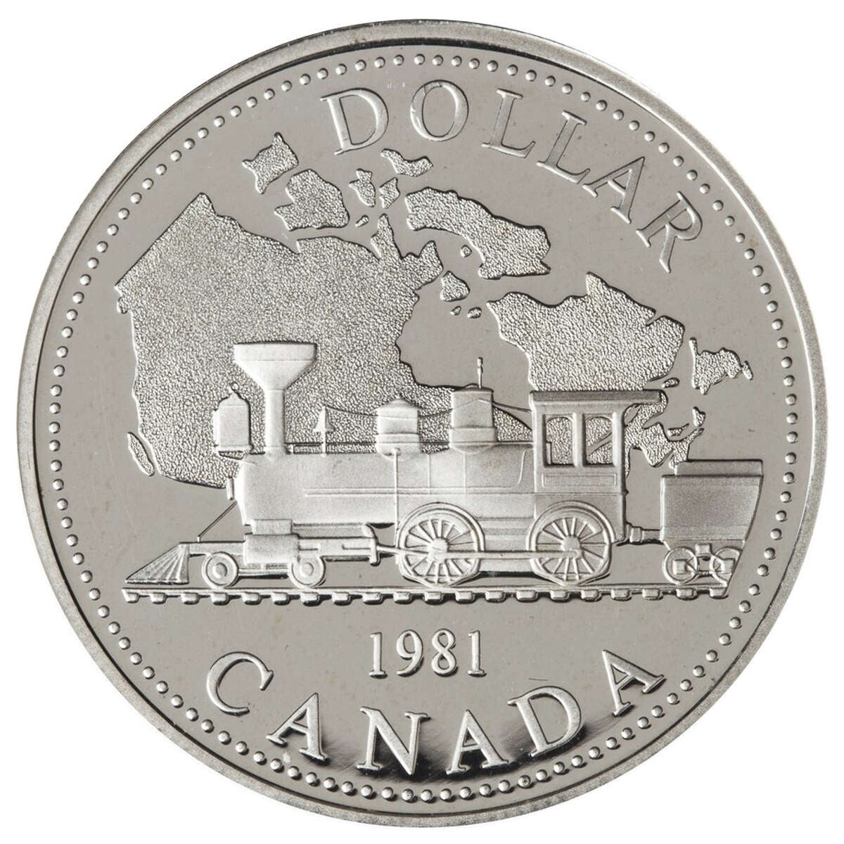 1981 1 Trans Canada Railway Centennial Silver Dollar Proof