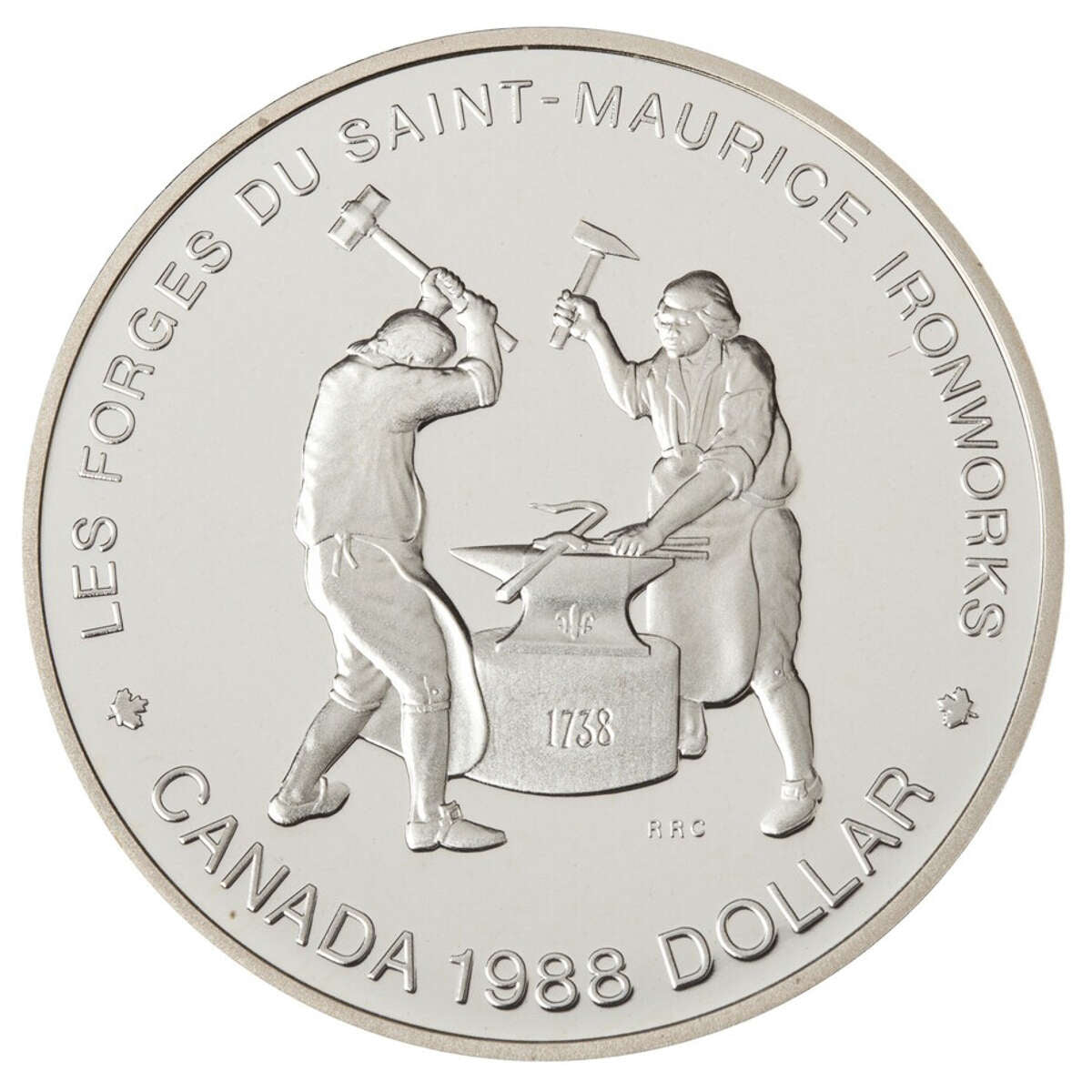 1988 $1 Saint-Maurice Ironworks - Silver Dollar Proof