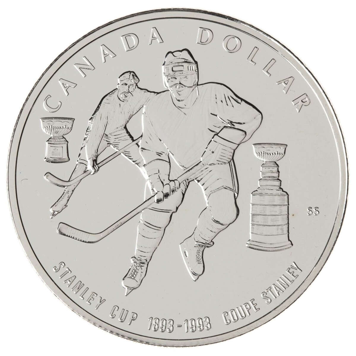 1993 $1 Stanley Cup, 100th Anniversary - Sterling Silver Dollar B.U.