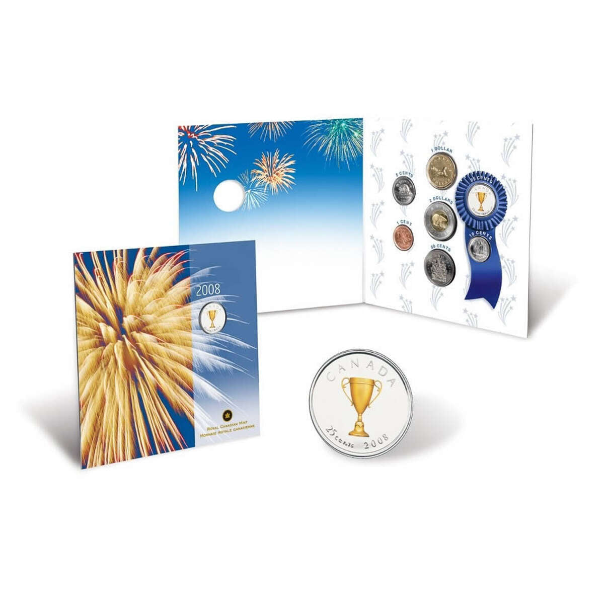 2008 Congratulations Gift Set with Coloured 25 cent