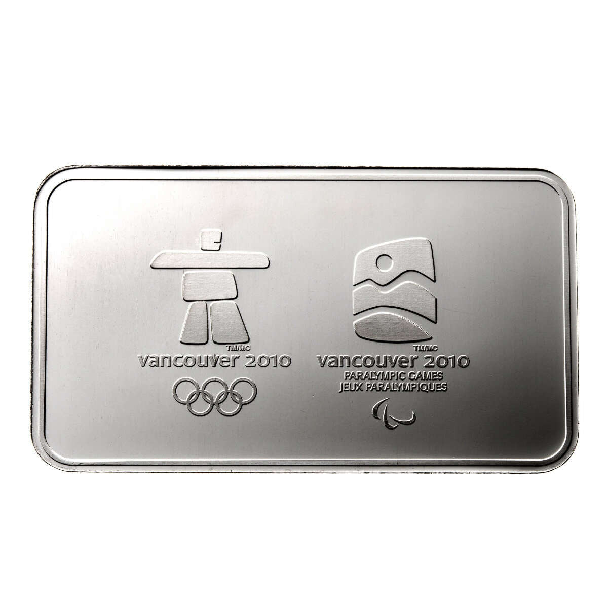 2010 Vancouver - Sterling Silver Wafer