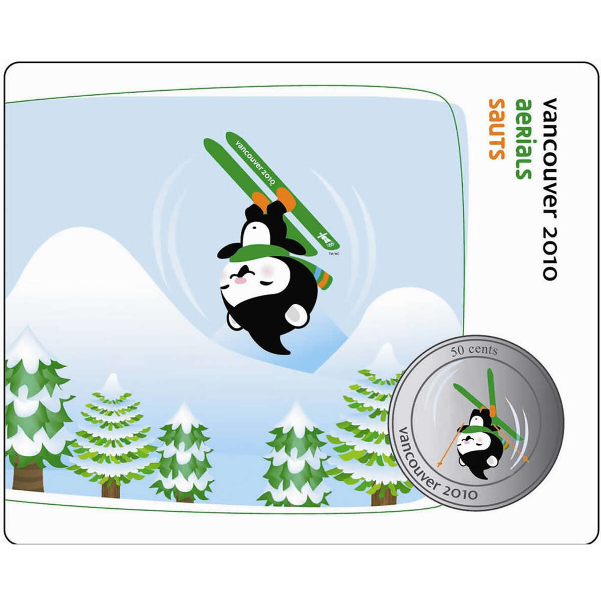 2010 50c Vancouver Mascots Collector Cards: Miga Aerials Default Title