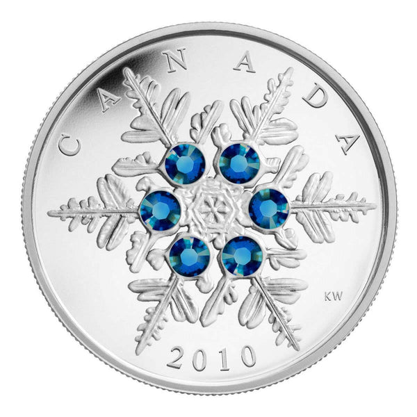 2010 $20 Crystal Snowflake: Blue - Pure Silver Coin Default Title