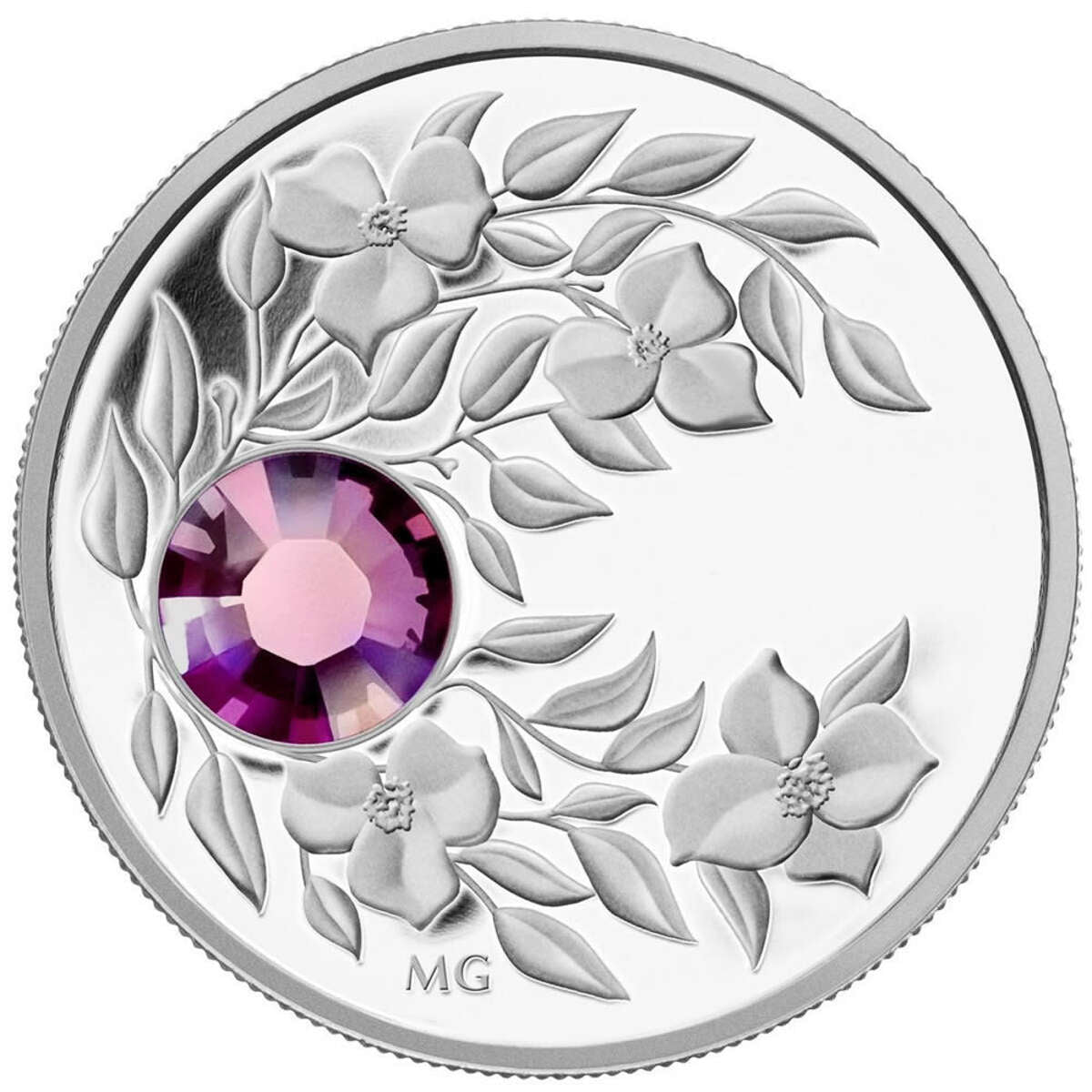 2012 $3 Birthstone Collection: February - Pure Silver Coin