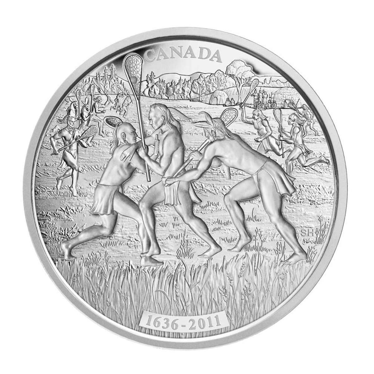 2011 $250 Lacrosse, 375th Anniversary - Pure Silver Kilo Coin Default Title