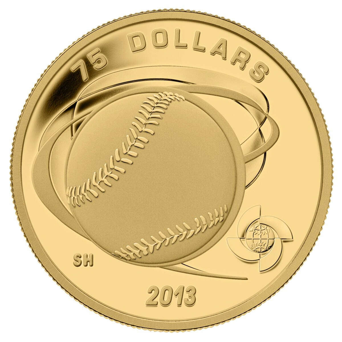2013 $75 Celebrate Baseball: Hardball - Pure Gold Coin Default Title