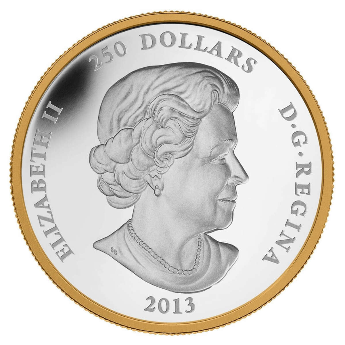 2013 $250 Maple Leaf Forever - Pure Silver Kilo Coin with Selective Gold Plating Default Title