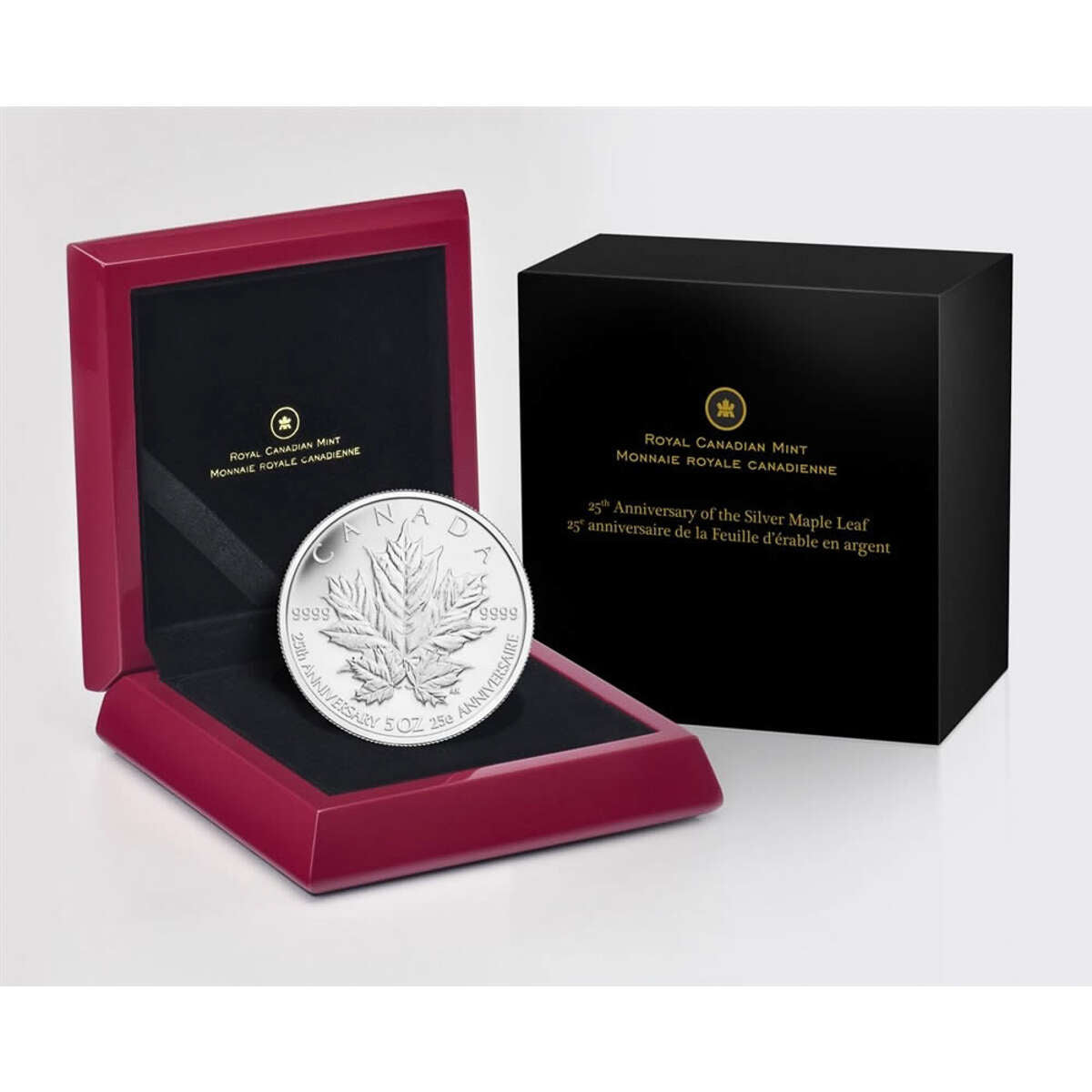 2013 $50 The Silver Maple Leaf Coin, 25th Anniversary - Pure Silver Coin Default Title