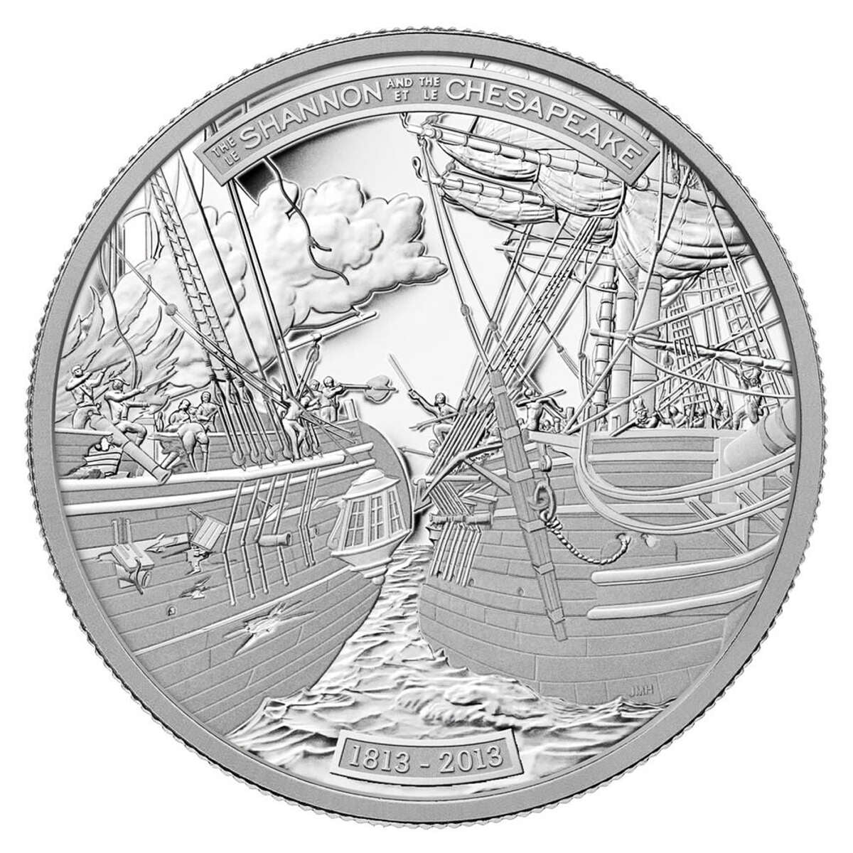 2013 $300 HMS Shannon & USS Chesapeake - Pure Platinum Coin Default Title