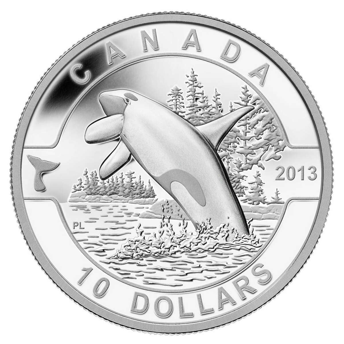 2013 10 O Canada Orca Pure Silver Coin