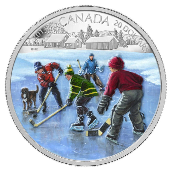 2014 $20 Pond Hockey - Pure Silver Coin Default Title