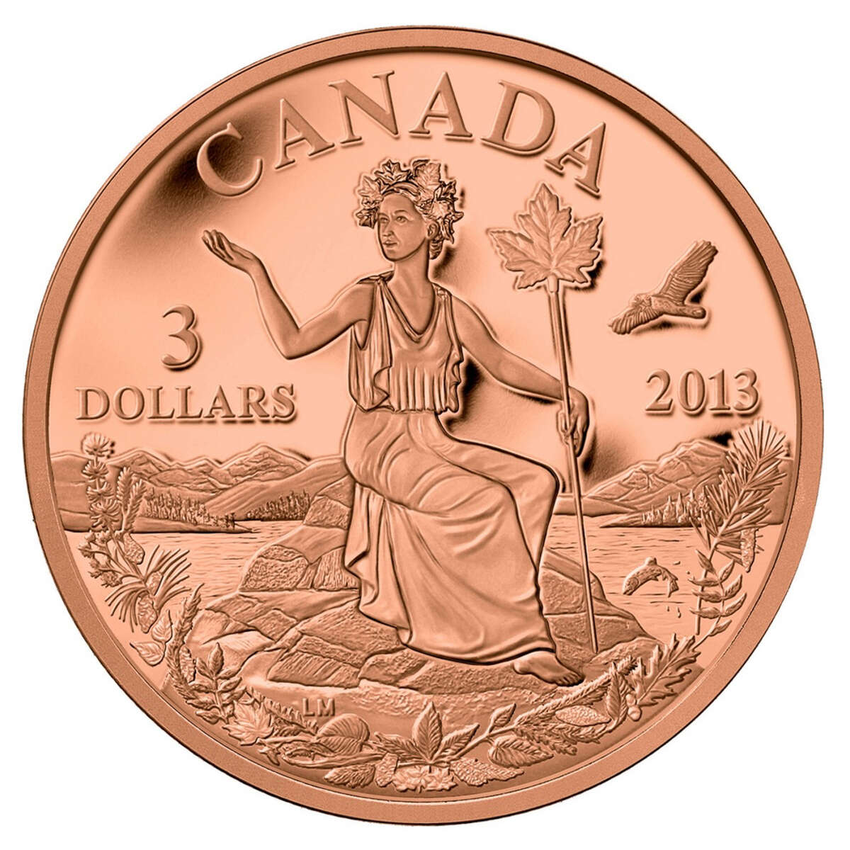 2013 3 Canada An Allegory Bronze Coin