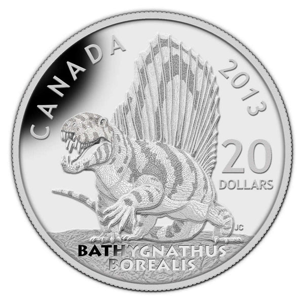 2013 $20 Dinosaurs of Canada: Bathygnathus Borealis - Pure Silver Coin Default Title