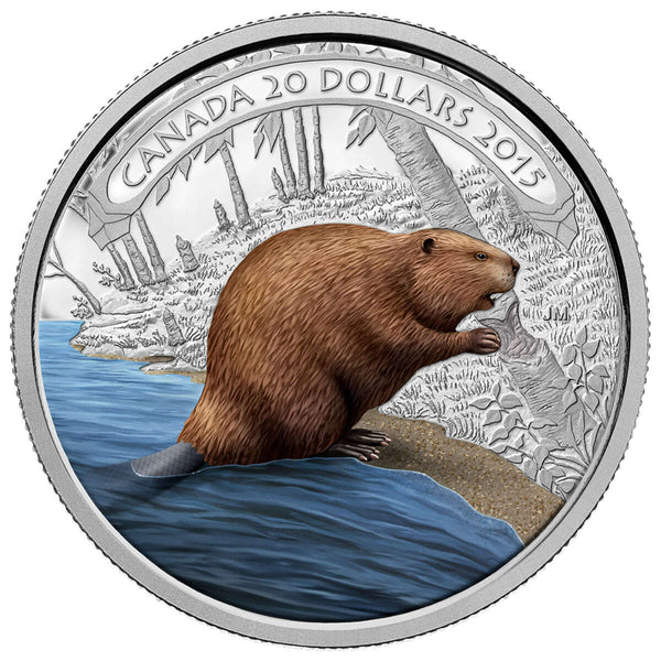 2015 $20 Beaver at Work - Pure Silver Coin Default Title