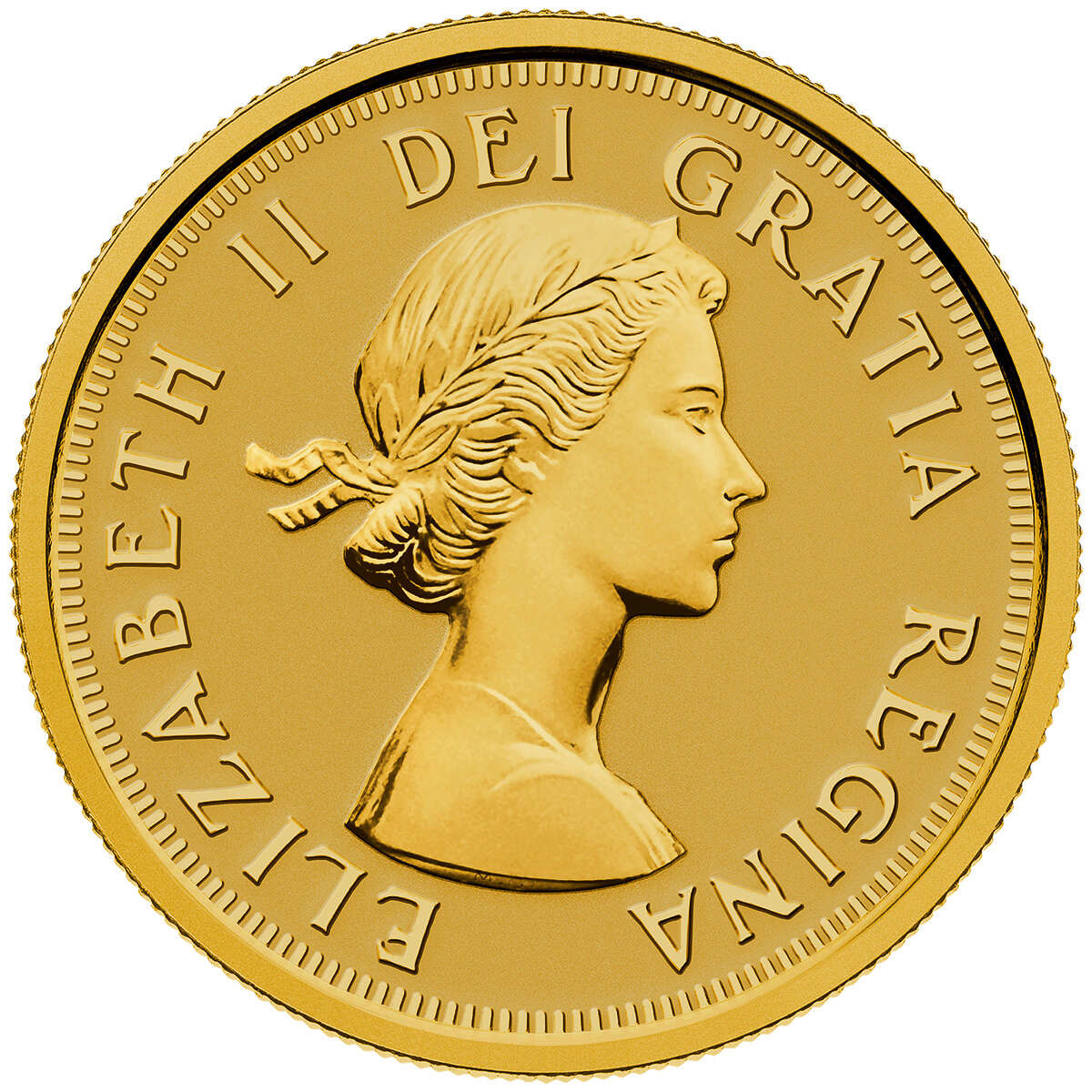 2014 $10 Maple Leaves with Queen Elizabeth II Effigy (1953) - Pure Gold Coin Default Title