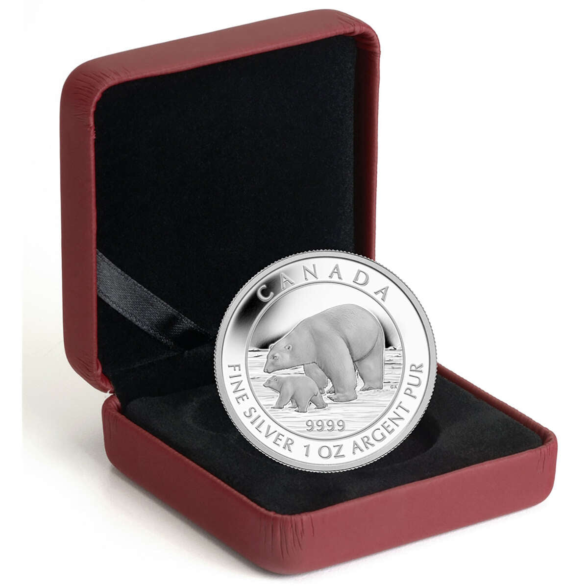 2015 $5 Polar Bear and Cub - Pure Silver Coin Default Title