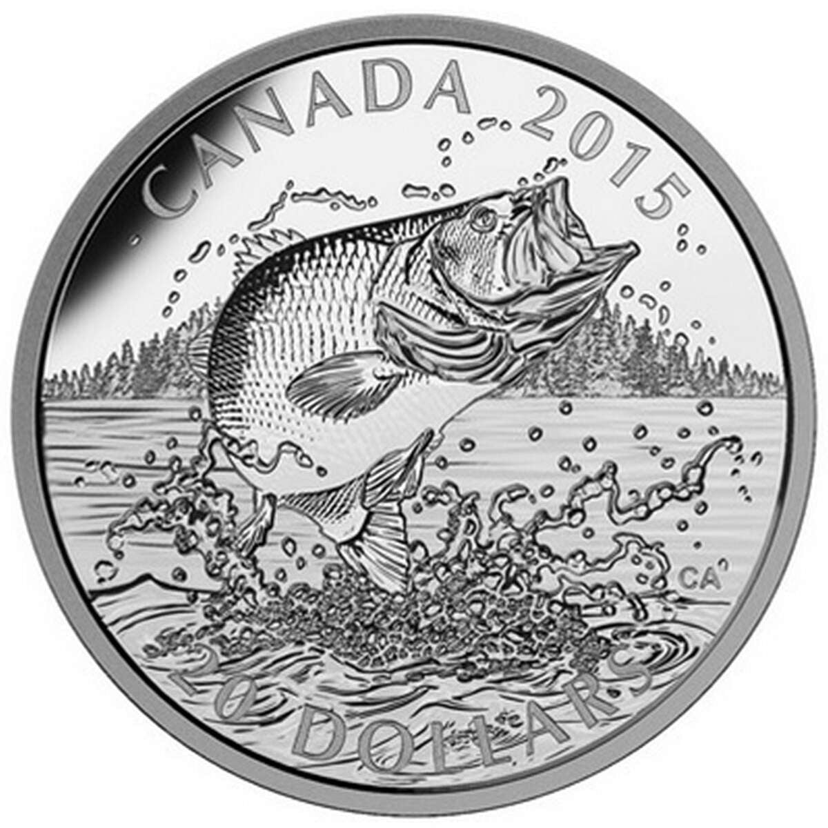 2015 $20 North American Sportfish: Largemouth Bass - Pure Silver Coin *SOLD OUT AT THE MINT* Default Title