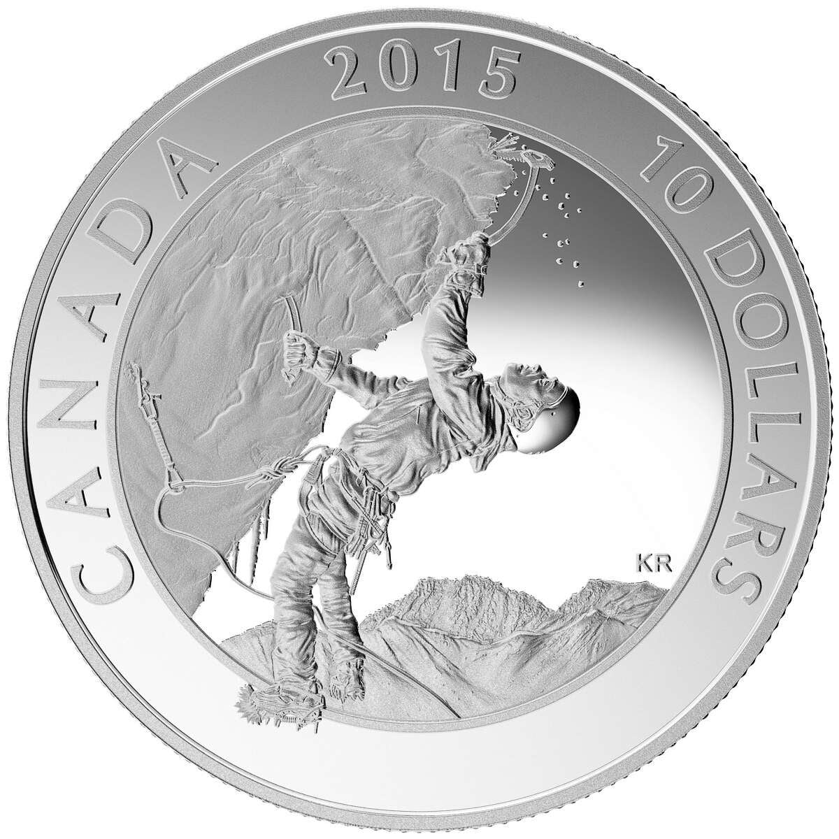 2015 $10 Adventure Canada: Ice Climbing- Pure Silver Coin Default Title