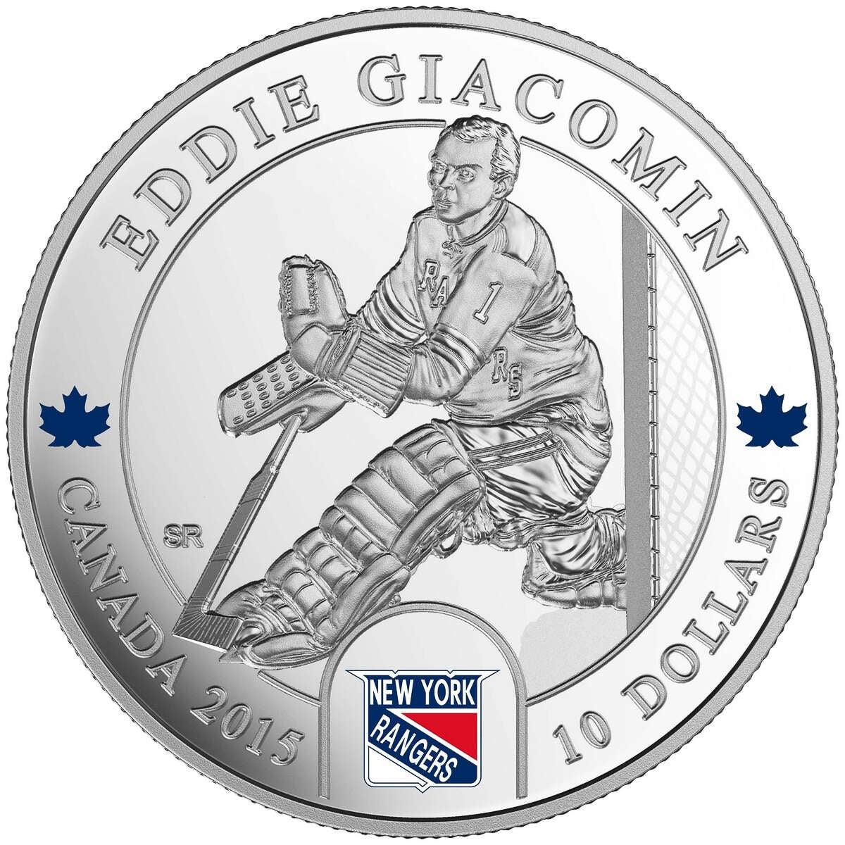 2015 $10 Goalies: Eddie Giacomin - Pure Silver Coin Default Title