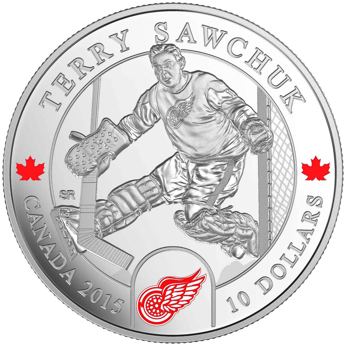 2015 $10 Goalies: Terry Sawchuk - Pure Silver Coin