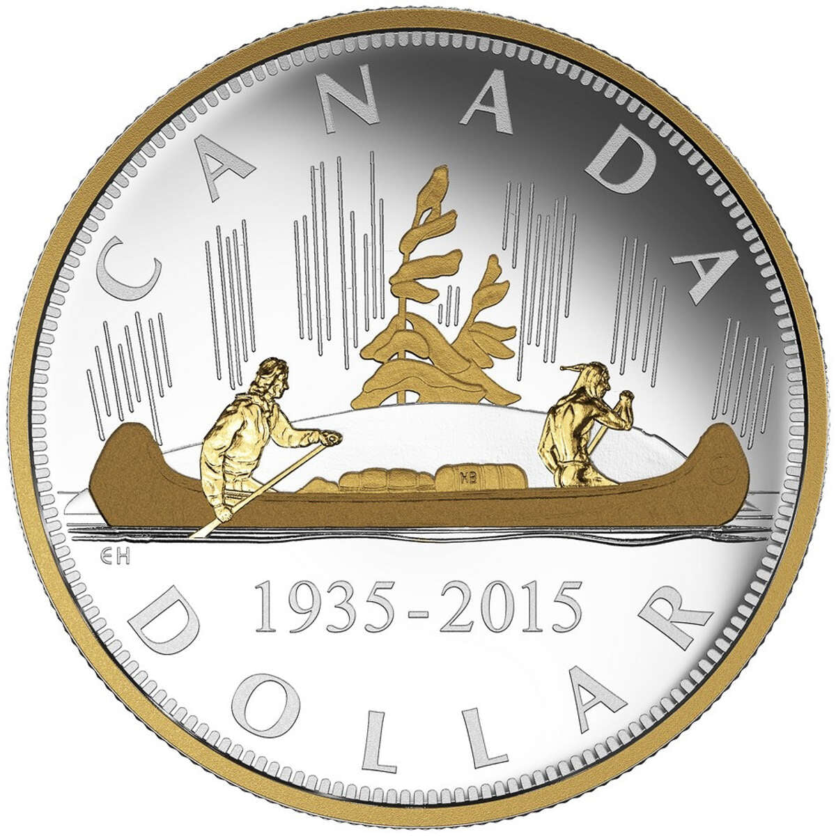 2015 $1 Renewed Silver Dollar: The Voyageur - Pure Silver Coin Default Title