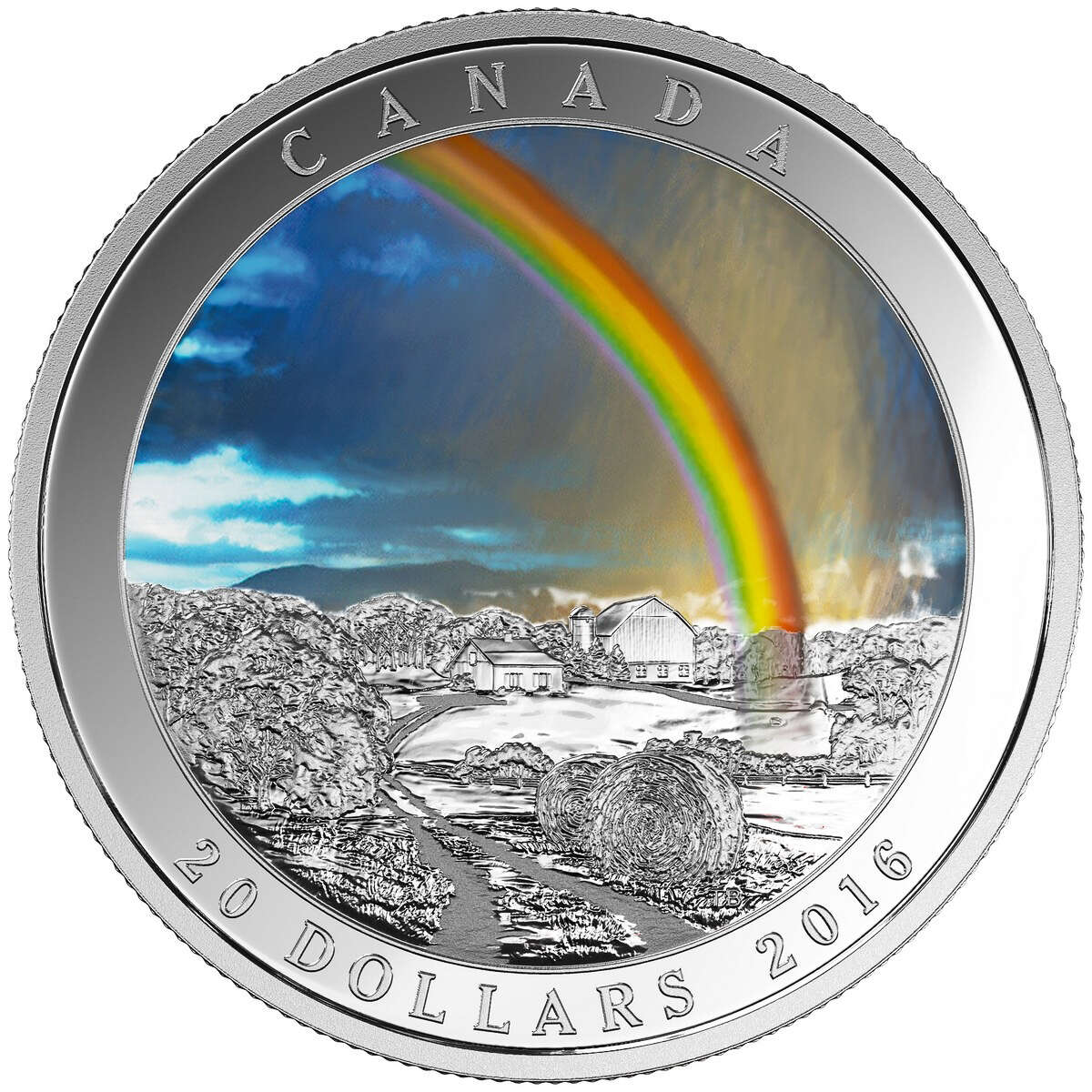 2016 $20 Fine Silver Coin - Weather Phenomenon: Radiant Rainbow Default Title