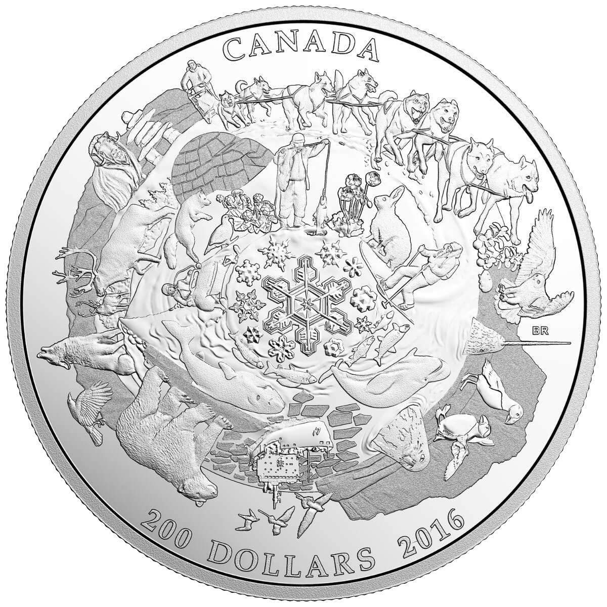2016 $200 for $200 Canada's Icy Arctic - Pure Silver Coin