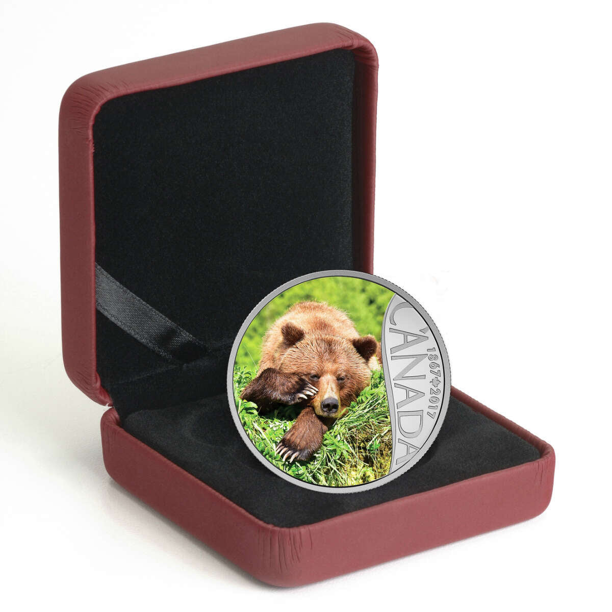 2017 $10 Celebrating Canada's 150th: Grizzly Bear (British Columbia) - Pure Silver Coin Default Title