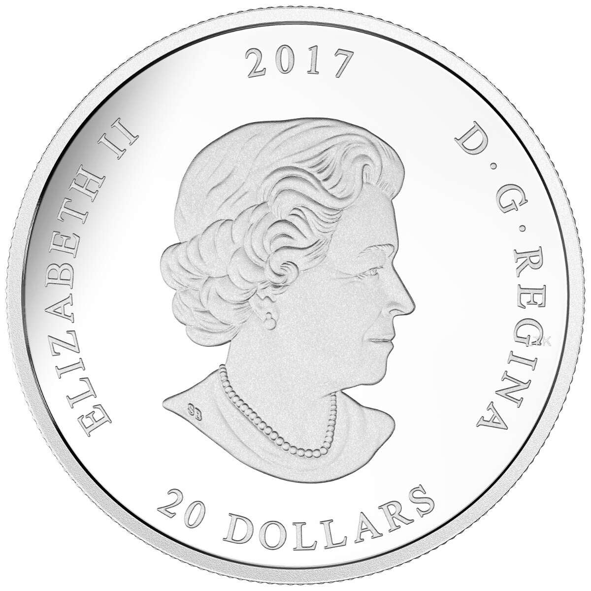 2017 $20 Jewel of the Rain: Sugar Maple Leaves - Pure Silver Coin Default Title