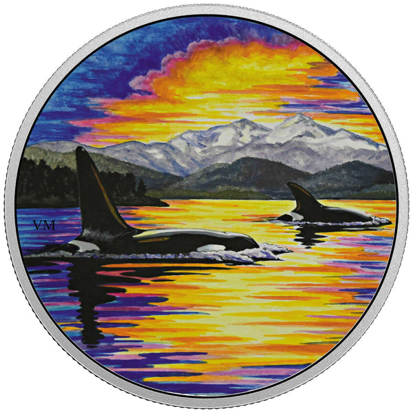 2017 $30 Animals in the Moonlight: Orca - Pure Silver Coin Default Title