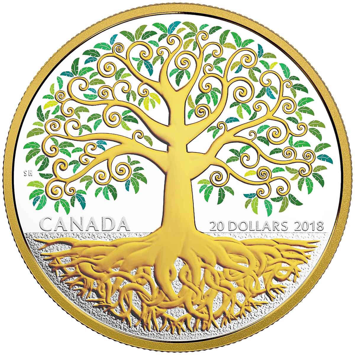 2018 $20 Tree of Life - Pure Silver Coin
