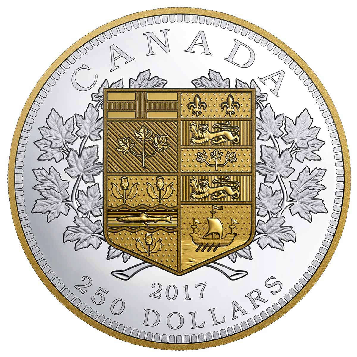 2017 $250 A Tribute to Canada's First $5 and $10 Gold Coins - Pure