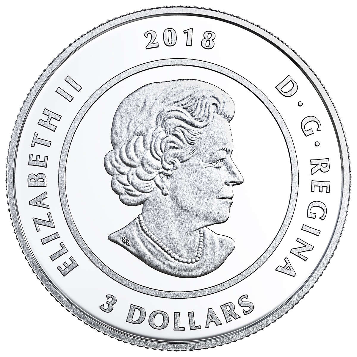 2018 $3 The Thirteen Teachings From Grandmother Moon : Bear Moon - Pure Silver Coin Default Title