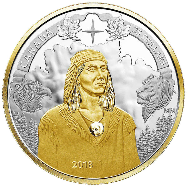 2018 $25 250th Anniversary of Tecumseh's Birth - Pure Silver Piedfort Default Title