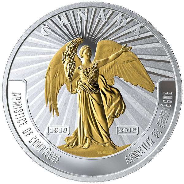 2018 $20 First World War Battlefront Series: Armistice of Compiegne - Pure Silver Coin Default Title