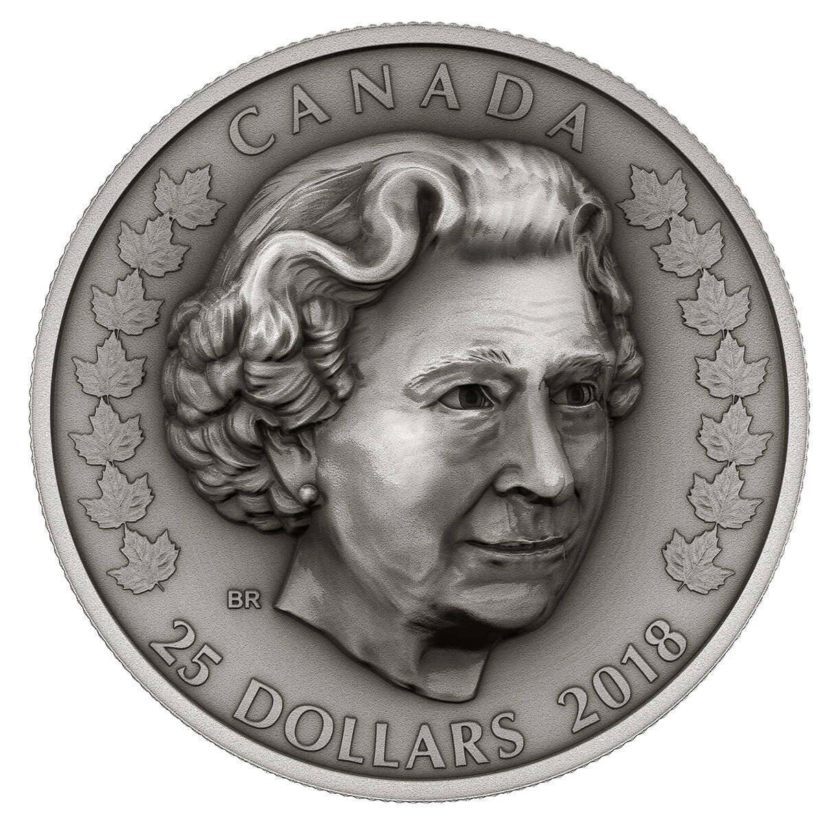 2018 $25 Her Majesty Queen Elizabeth II: Matriarch of Royal Family - Pure Silver Coin Default Title