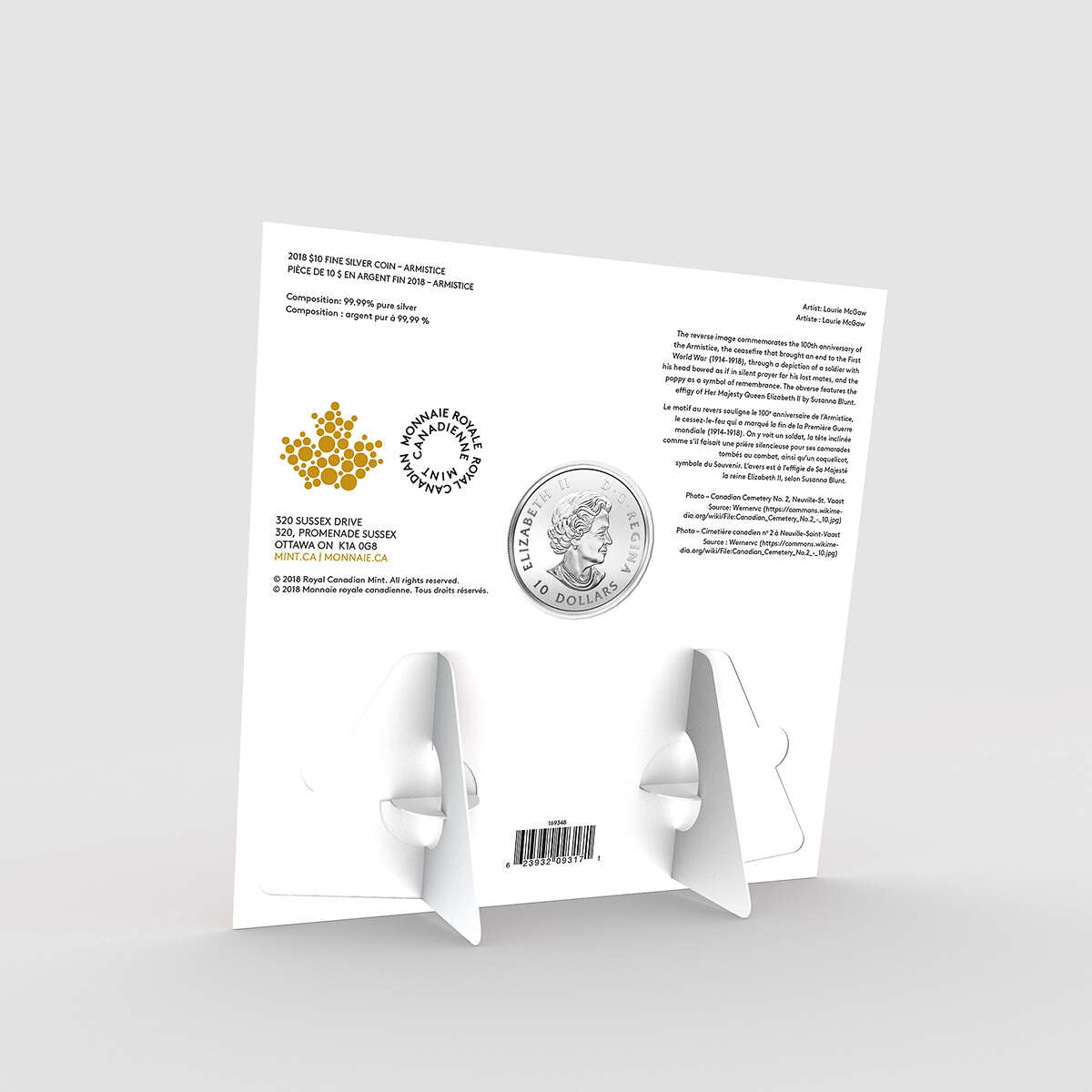 2018 $10 Armistice - Pure Silver Coin Default Title