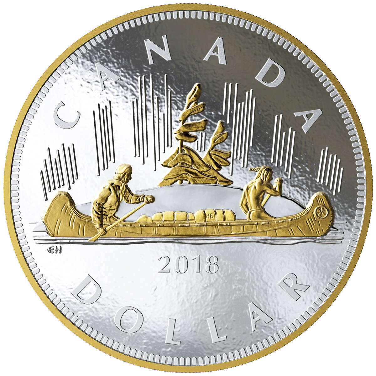 2018 $1 The Voyageur - Pure Silver Coin Default Title