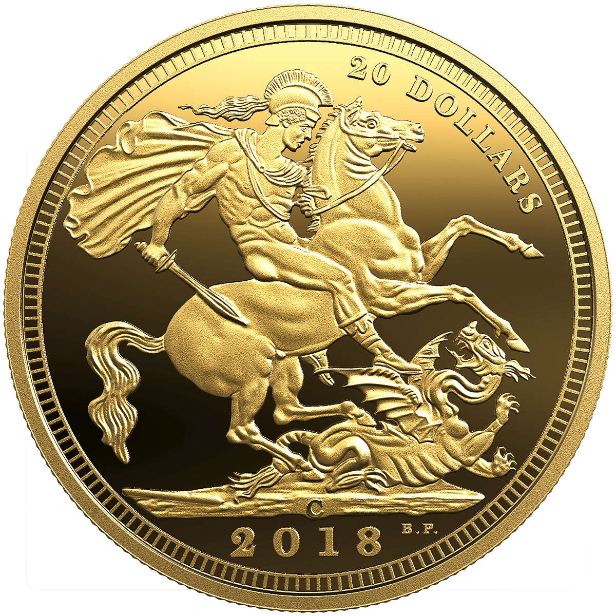 2018 $20 The 1908 Sovereign 110th Anniversary of the Royal Canadian Mi