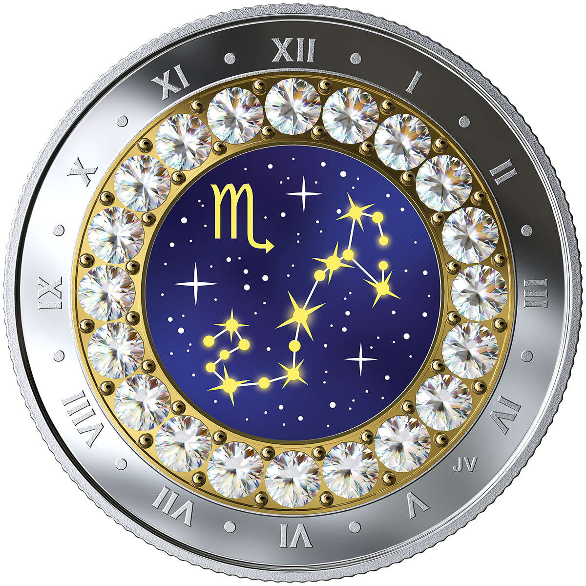 2019 $5 Zodiac Series: Scorpio - Pure Silver Coin Default Title