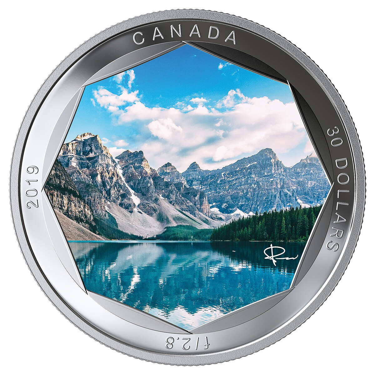 2019 $30 Peter McKinnon Photo Series: Moraine Lake - Pure Silver Coin Default Title