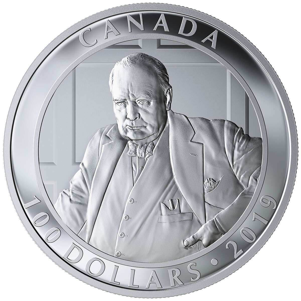 2019 $100 Yousuf Karsh: The Roaring Lion - Pure Silver Coin Default Title