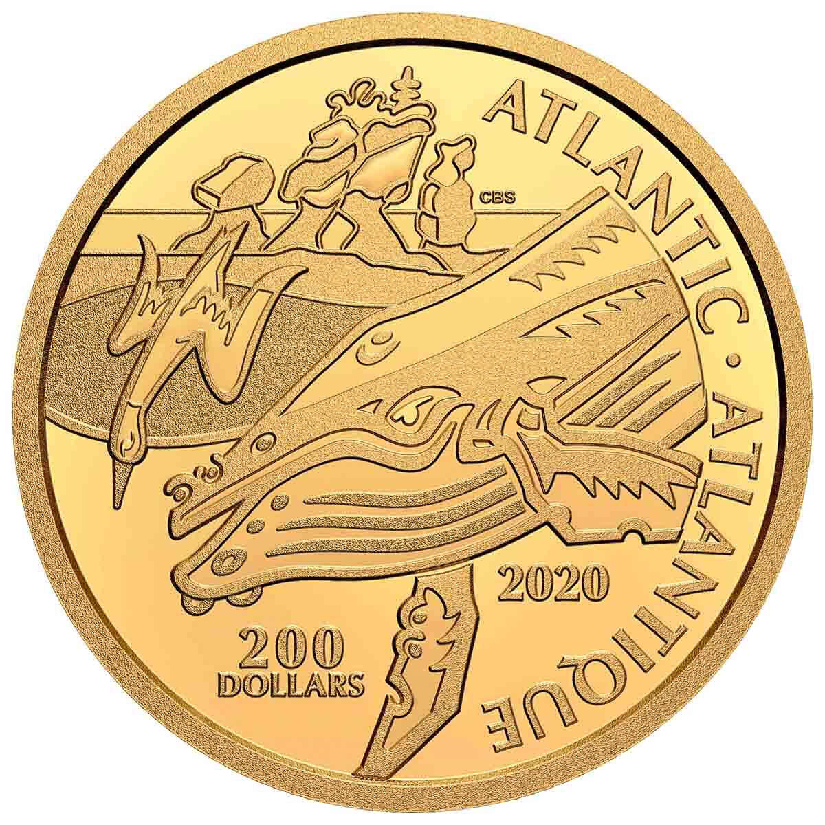 2020 $200 Canadian Coastal Symbols: The Atlantic - Pure Gold Coin