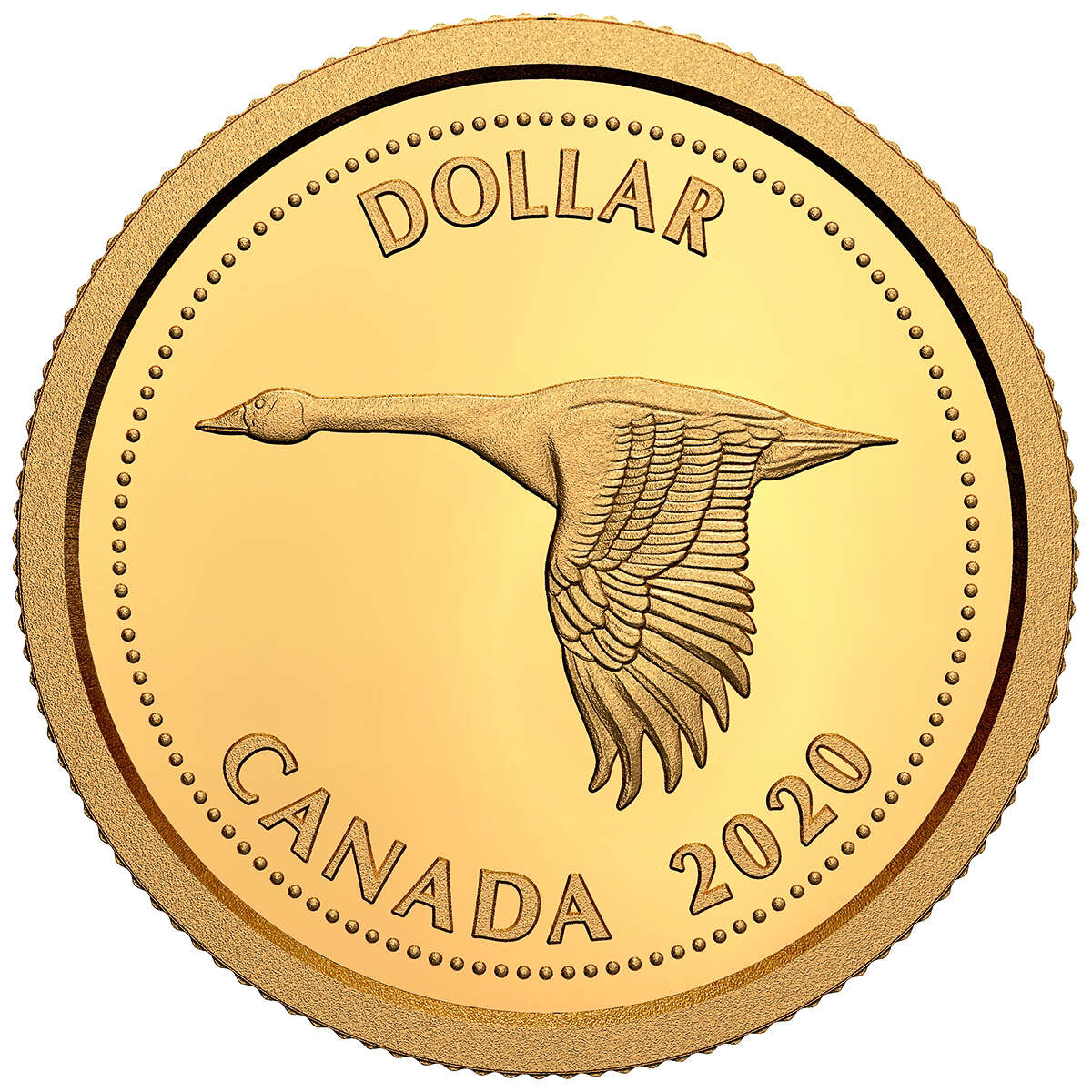 2020 $1 Tribute to Alex Colville: 1967 Dollar - 1/10th oz. Pure Gold Coin (Single) Default Title
