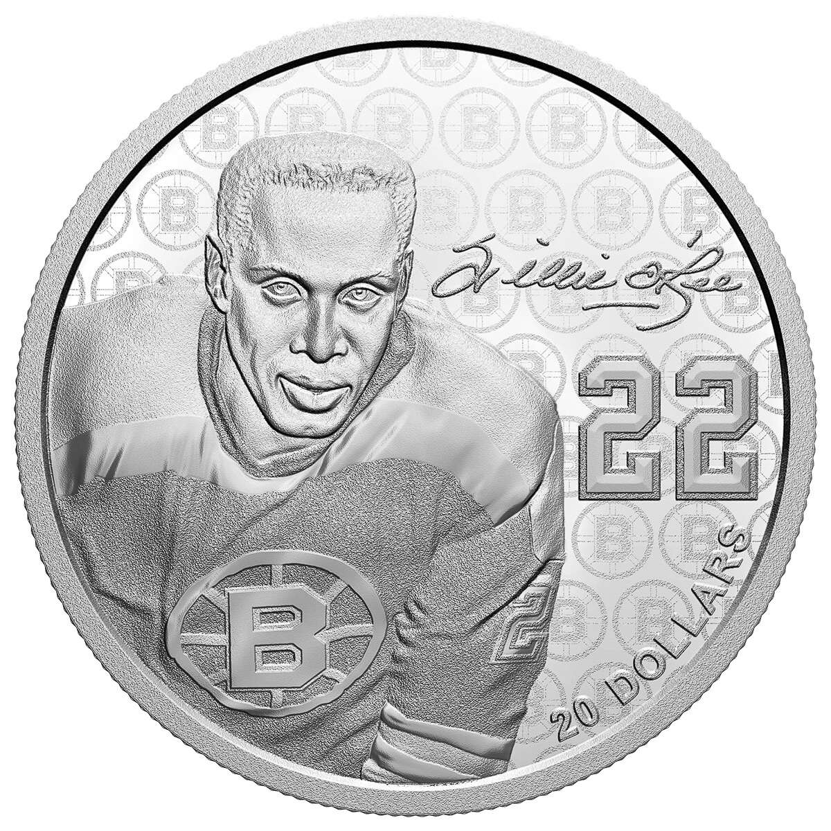 2020 $20 Black History Month: Willie O'Ree - Pure Silver Coin